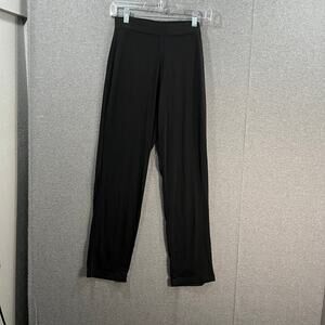 Susan Graver Essentials Liquid Knit Straight Leg Pants Black, Petite X-Small